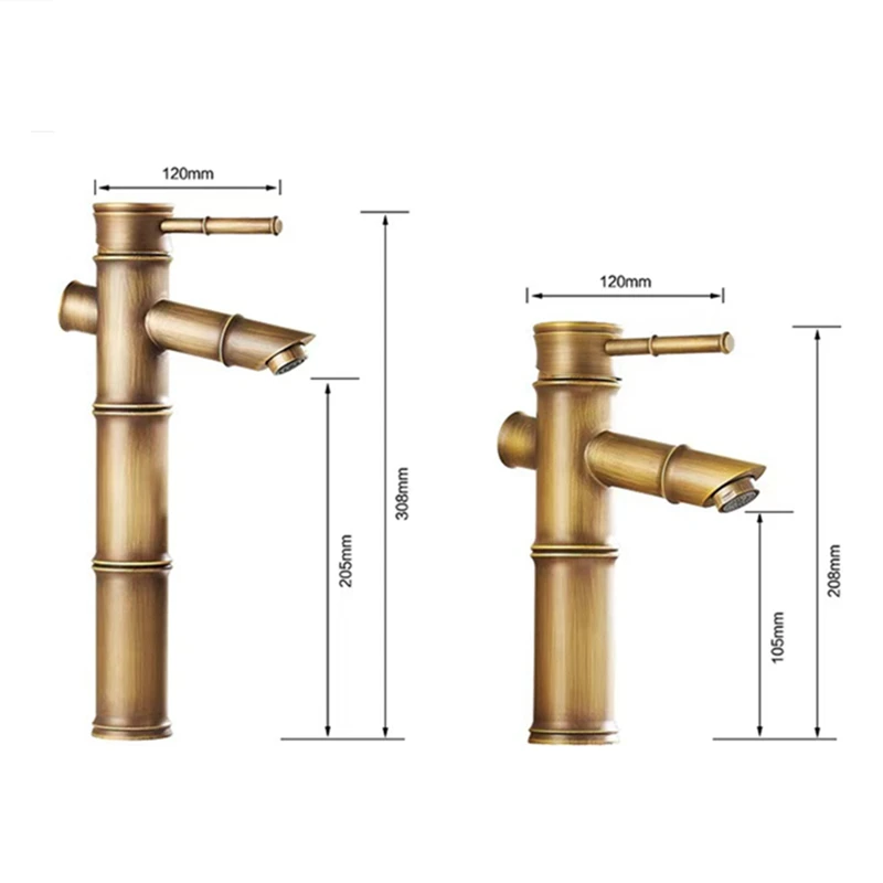 Смесители для раковины из античной меди с одним отверстием водопад смеситель