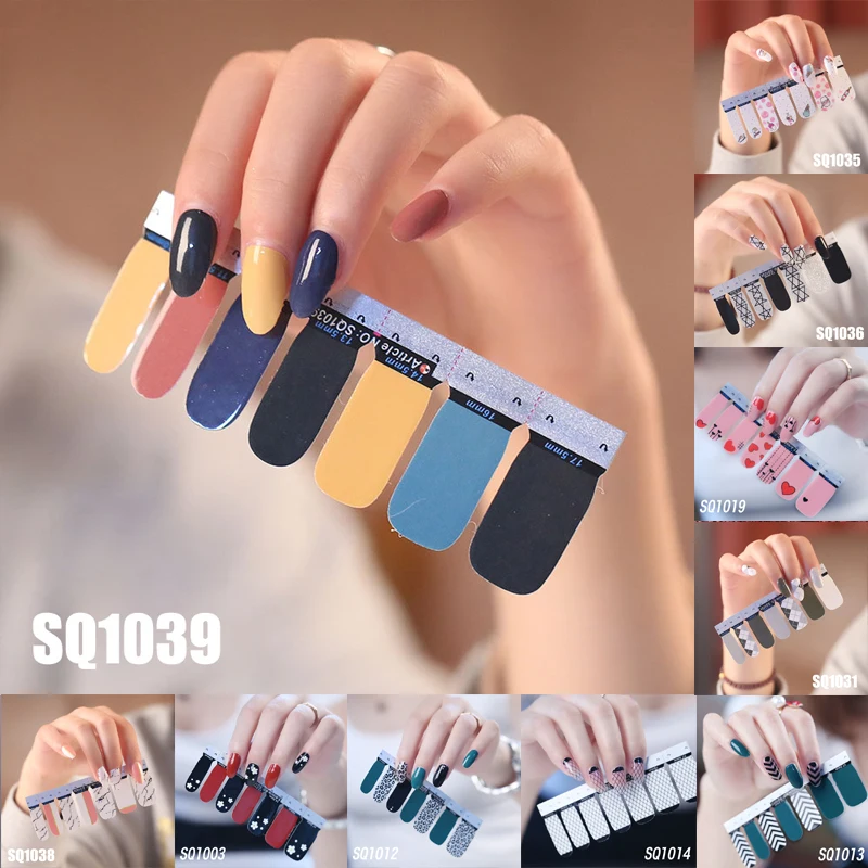 1 лист Блестящая Серия пудра блестки модные наклейки для ногтевого дизайна