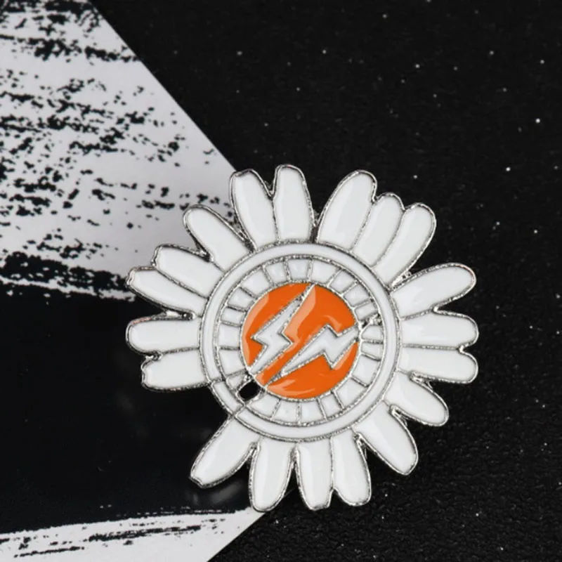 KPOP G Dragon Маргаритка цветок PMO INS металлические броши булавки для сумки бейджи