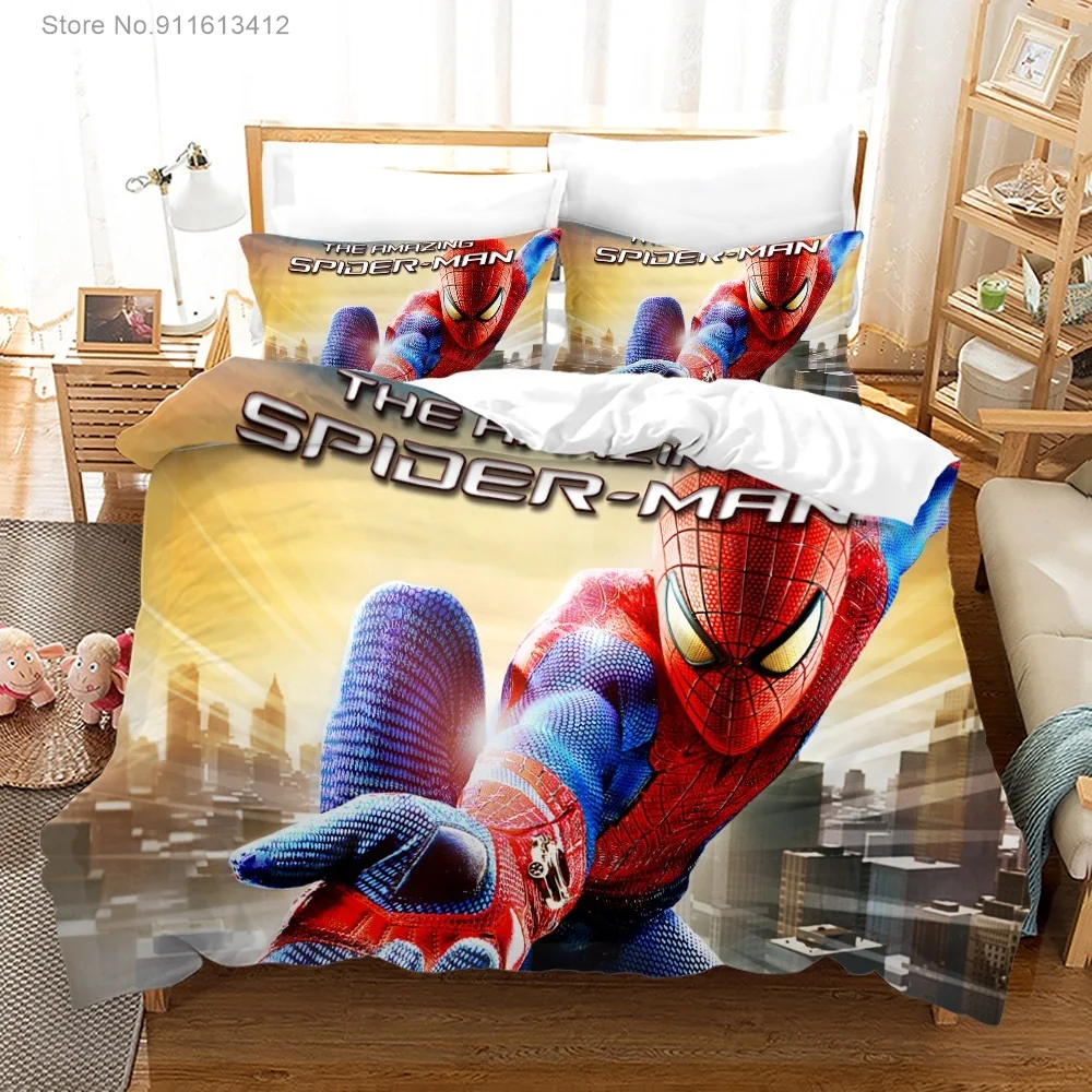 3D Disney принт Человека-паука Комплект постельного белья серии модные пуховые