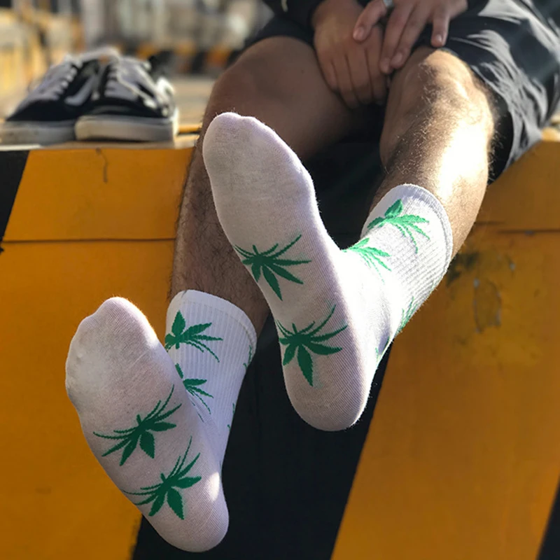 Хип хоп уличная одежда брендовые хлопковые мужские носки с кленовыми листьями