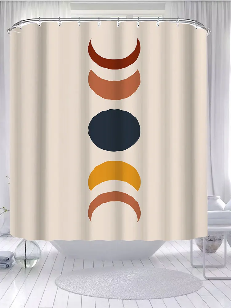 

YOOLOV 2022 Scenery Waterproof Shower Curtain Modern Plants Printed Bath Scenic Floral Bathroom Decoration Trendy Flower