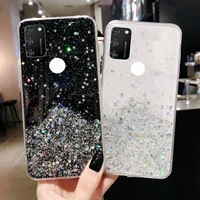 for huawei honor 9a 9 a back cover glitter phone case for honor 9a silicone cover candy coque capa