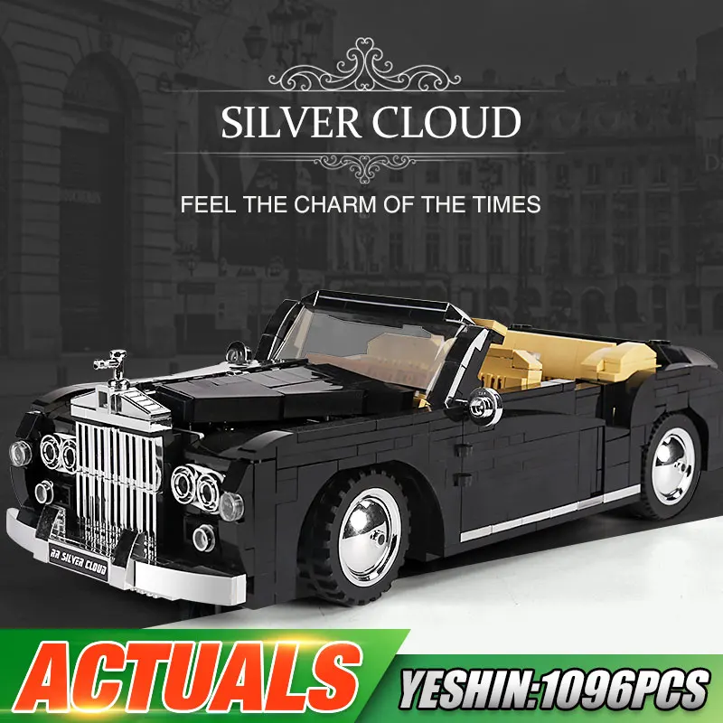 

MOULD KING 10006 High-Tech Car Toys The MOC 1964 RR Sliver Cloud Car Model Building Blocks Assembly Bricks Kids Christmas Gifts