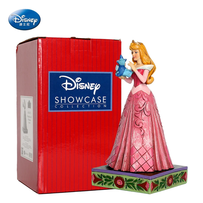 

Disney Aurora Sleeping Beauty Anime Peripherals Elves Wood Carving Collectible 18Cm Resin Model Toys Gift for Children