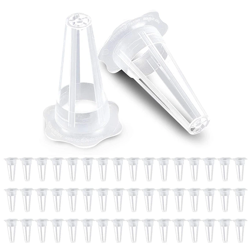 

50 Plant Baskets, Pod-Shaped Plastic Slotted Net Plant Cups, Suitable for AeroGarden, Hydroponics, Planting Systems