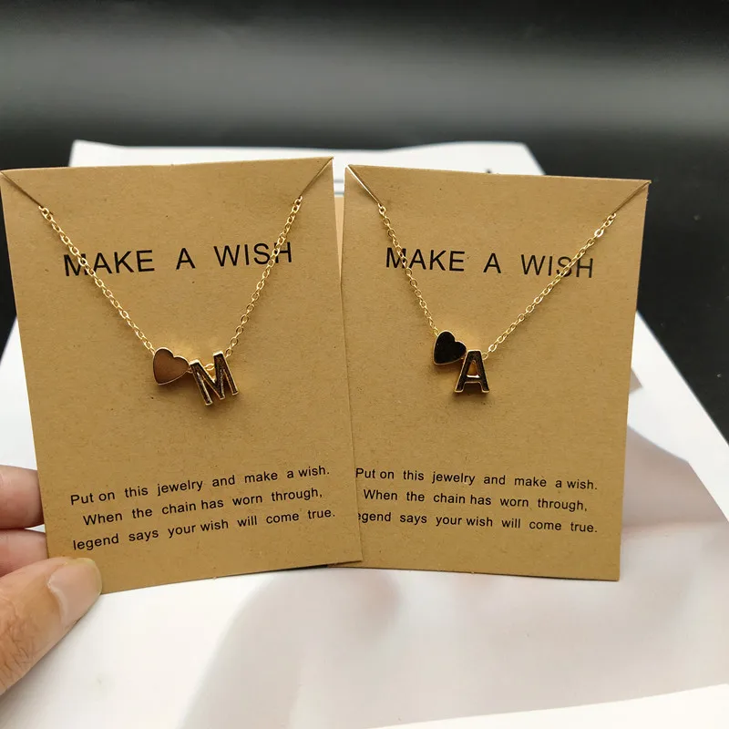 Ожерелье женское с позолоченными буквами от А до Я | Украшения и аксессуары