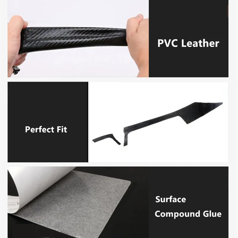 Leather Carbon Fiber Color Middle Console Dashboard Panel Decorative Cover Trim Stickers For BMW 3 Series F30 2013-2016 LHD images - 6