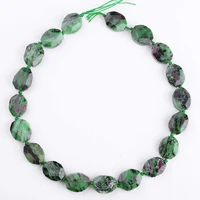 15x20mm natural faceted cuble oval epidote zoisite stone beads for diy necklace bracelet jewelry making 15 5