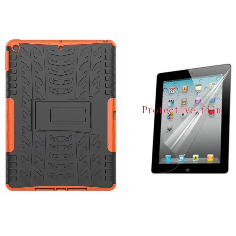 orange and film Защитный противоударный нескользящий чехол для планшета для samsung Galaxy Tab A 9,7 T550 T555 P550 P555 SM-T550 SM-T551 Чехол+ пленка - Цвет: orange and film