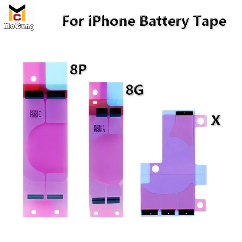 10 шт./лот лучшая наклейка на аккумулятор для iPhone X XS Max 7 8 6S 6 Plus 11 Pro двойная лента