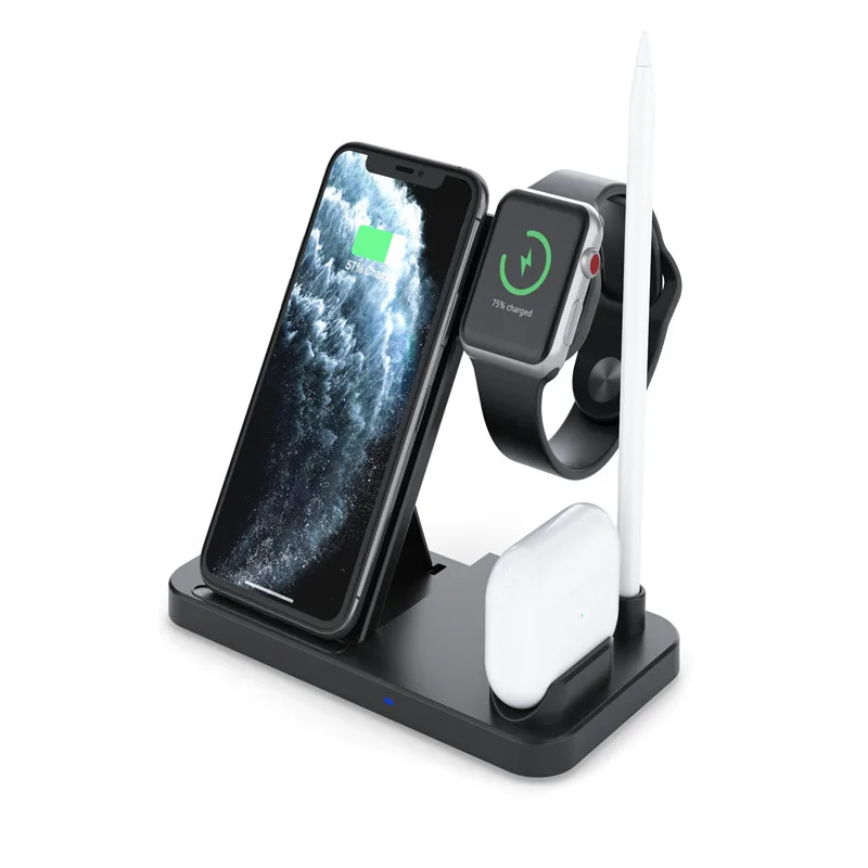 

Wireless Fast Charging Mobile Phone Accessories Adjustable Mobile Phone Holder Solid Color Mobile Phone Holder with Pen Slot