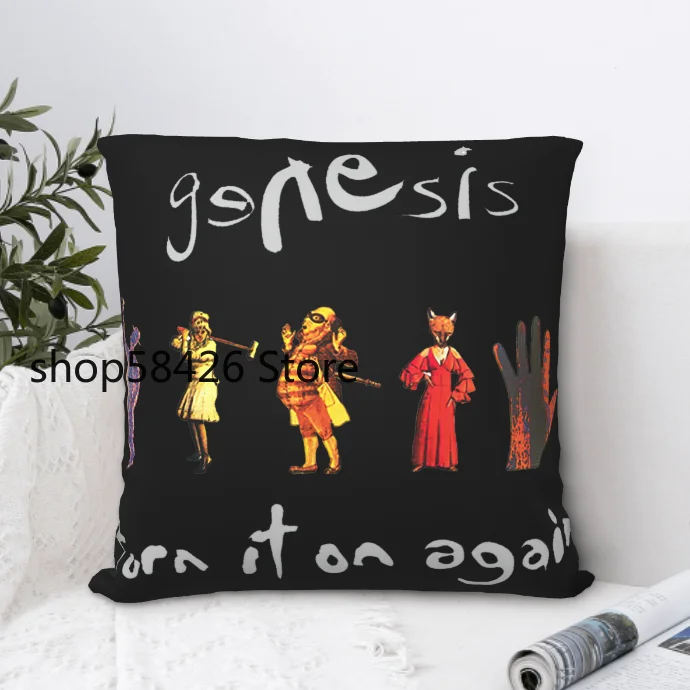

Чехол Genesis Band с изображением фокусника альбома, винтажная 1976 Лицензированная декоративная наволочка с индивидуальным принтом для домашнег...