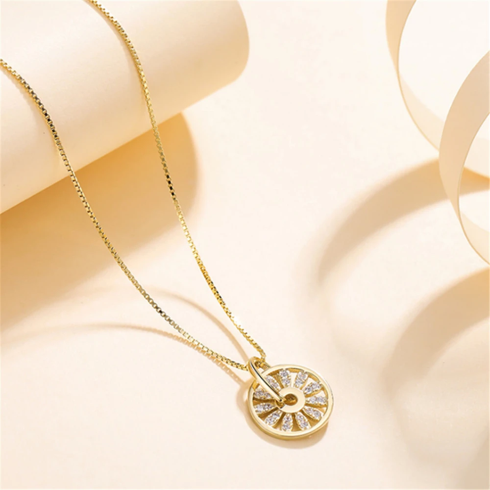 Ожерелье женское из розового золота с фианитами 2019 | Украшения и аксессуары