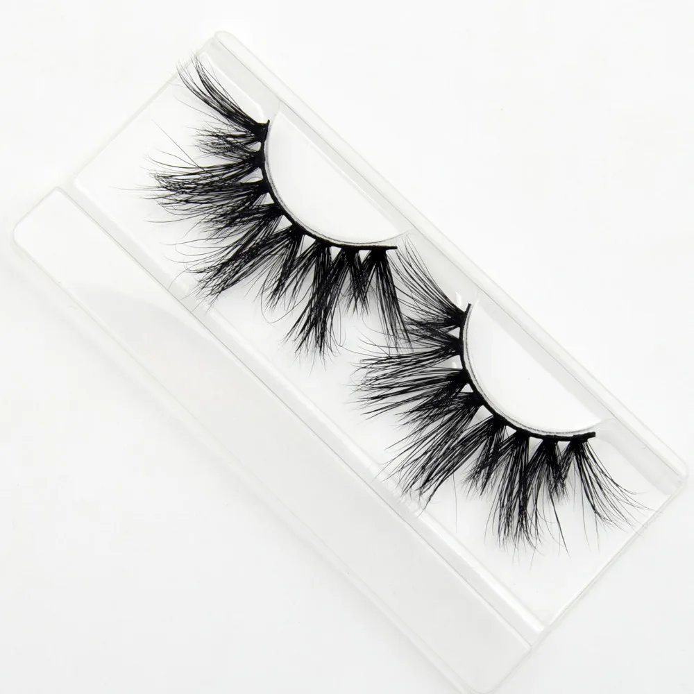 Visofree 40 пар 25 мм ресницы 3D норковые ресницы с лотком без коробки норковые ресницы драматические объемные ресницы Толстые Накладные ресницы E80