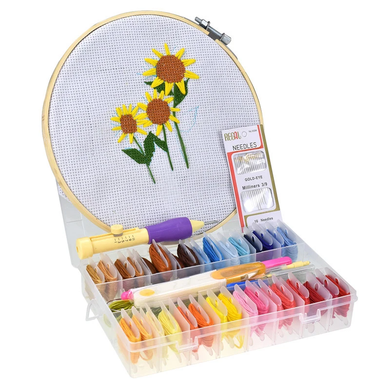 Набор игл для вышивки и перфорации с узорами 32 шт. аксессуары шитья женщин