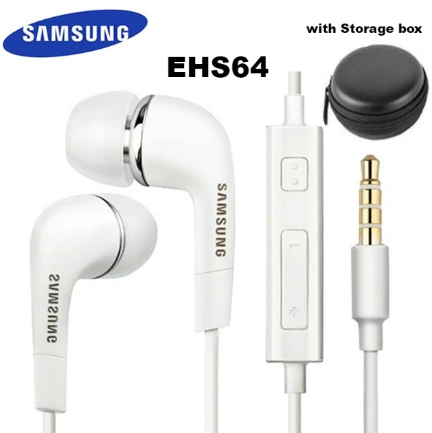 EHS64 with box Samsung AKG Наушники EO-IG955 3,5 мм наушники-вкладыши с микрофоном Проводная гарнитура для samsung Galaxy s10 S9 S8 S7 S6 S5 S4 HUAWE смартфон - Цвет: EHS64 with box