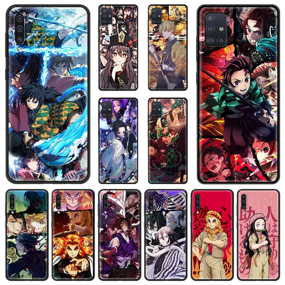 

Demon Slayer kimetsu no yaiba Anime Phone Case for Samsung Galaxy A50 A10 A20 A30 A40 A70 A20S A20E A02S A12 Soft Cover Couqe