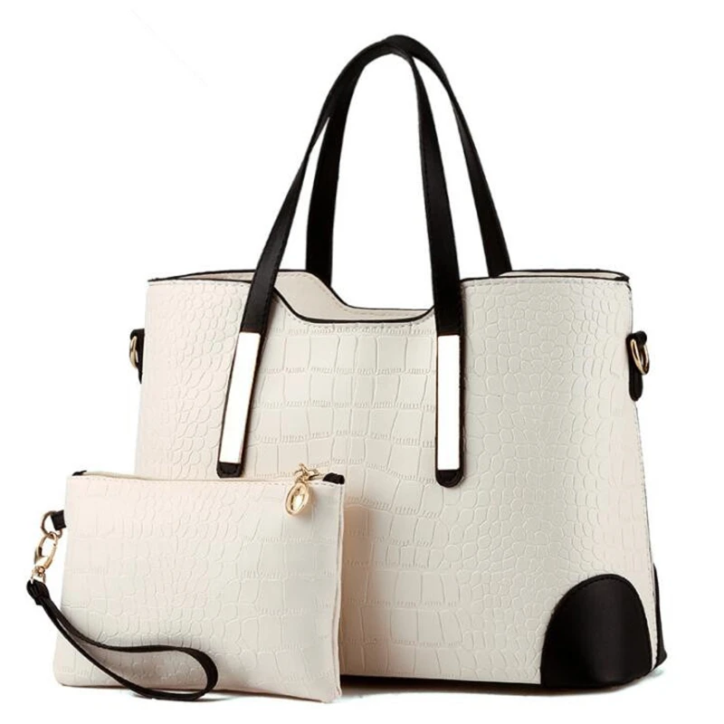 

Luxury Handbags For Women Solid Color Lady Shoulder Bags PU Leather Handle Bag Simple Composite Bag Purse For Female bolsa femme
