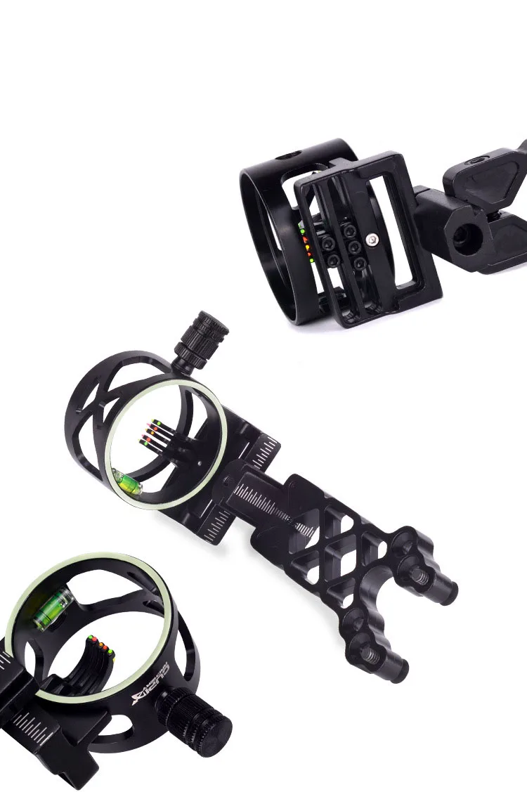 

M1 Bow Sights 5 Pin Micro Adjust Tool Less Design for Recurve/Compound Bows Archery Hunting
