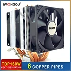 IWONGOU для Intel 2011-V32011115111501155 AMD AM4AM3 +AM2 + Lga 1366 кулер для процессора Радиатор процессора