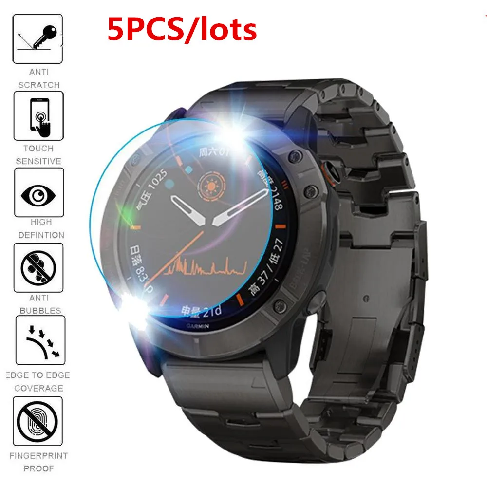 5 шт. для Garmin Fenix 6 Pro / 6S закаленное стекло премиум класса Защитная пленка экрана 6X