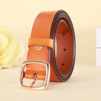 simple leather pin buckle belt korean square buckle professional suit pants decorative women for belt