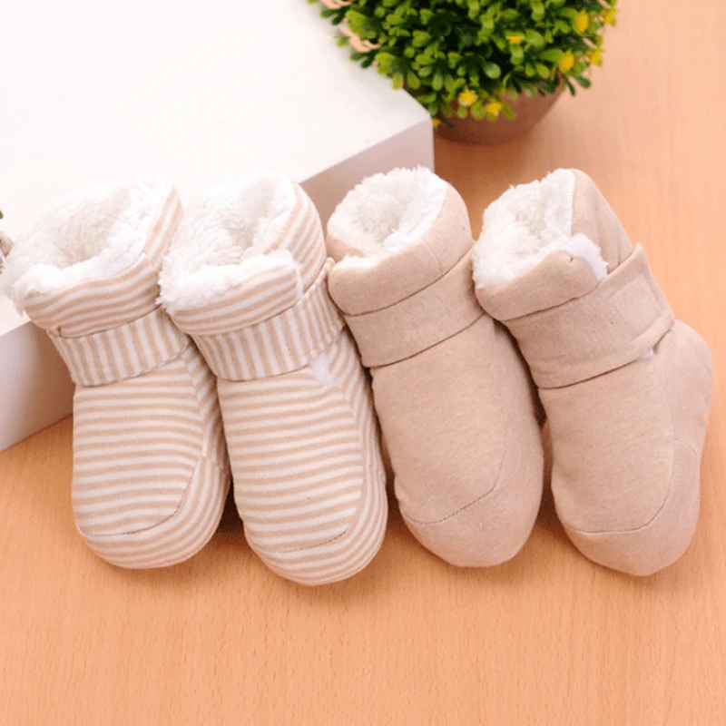 Ботиночки для новорожденных малышей удобные мягкие Нескользящие ботиночки из