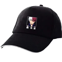 shoto todoroki my hero academia cap japanese anime cotton unisex sunshade adjustable sports casual baseball hat 2021 new fashion