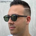 Круглые Солнцезащитные очки в стиле стимпанк, мужские, женские, мужские, двухслойные, со съемными линзами, с прозрачными дужками