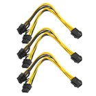 Лидер продаж, 6-контактный разъем PCI Express на 2 контакта PCIe 8 (6 + 2), материнская плата, видеокарта, PCI-e GPU VGA, разветвитель, кабель питания