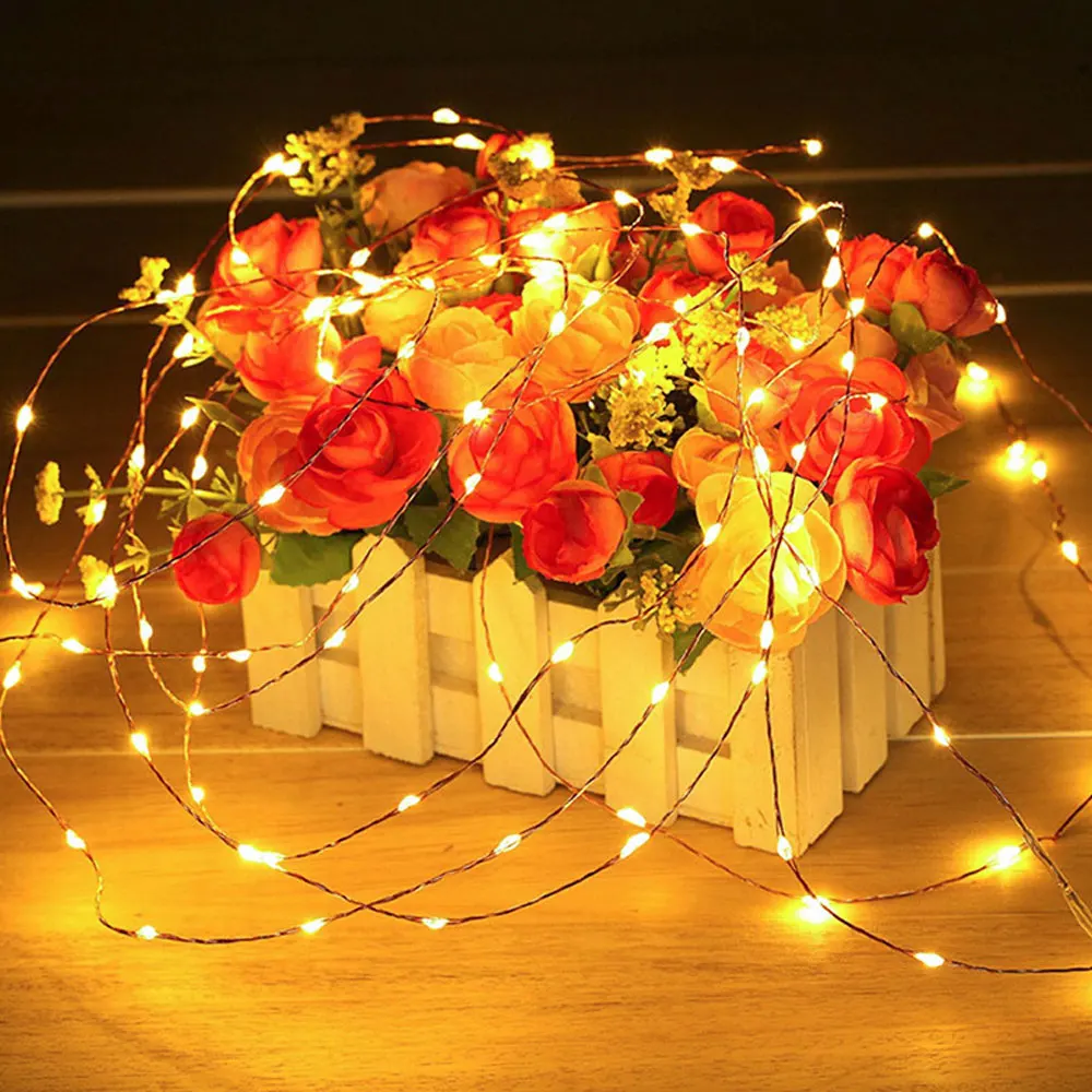 

2 Modes 50/100/200/300/400 Led Outdoor Solar String Light Fairy Holiday Christma For Christmas Lawn Garden Wedding Party Holiday