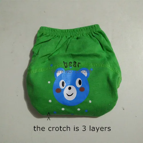 QD04 Bear 5 шт. в упаковке, Новое поступление, детское нижнее белье, моющиеся детские подгузники, Детские тренировочные штаны, многоразовые подгузники, QD07 - Цвет: QD04 Bear