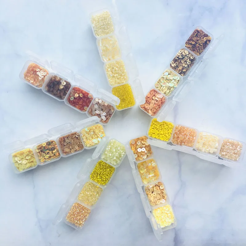 

DIY handmade sequins loose beads clothing accessories accessories imports sequins bead tubes mix and match