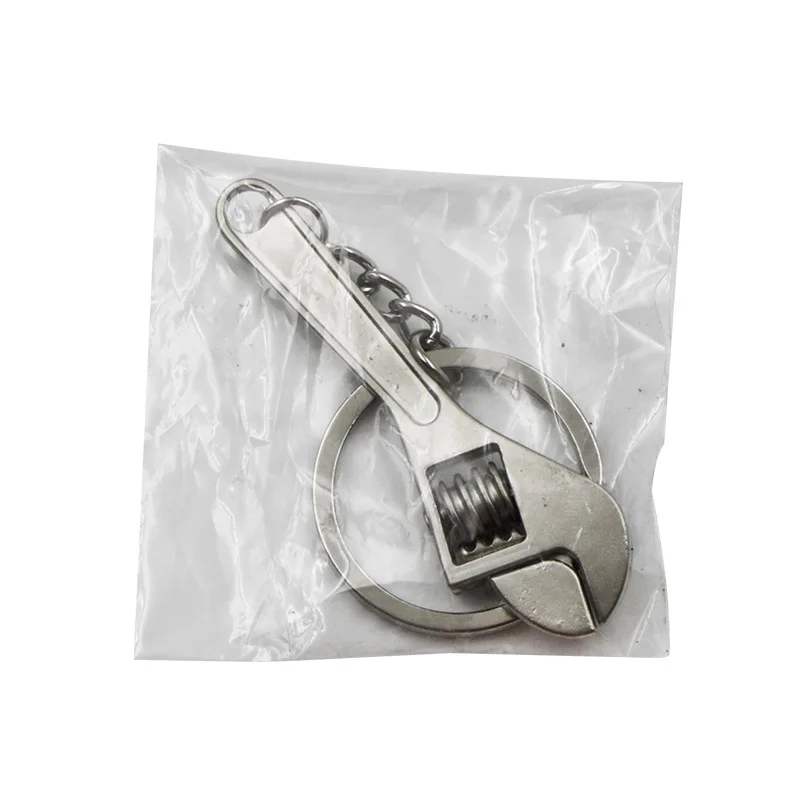 Wrench Keychain Stainless Steel Car Key Ring High-grade Simulation Spanner Chain keyring Keyfob Tools Novelty | Инструменты