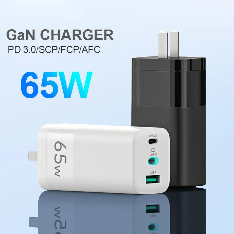 

Зарядное устройство сетевое с USB-портом и поддержкой быстрой зарядки, 65 Вт