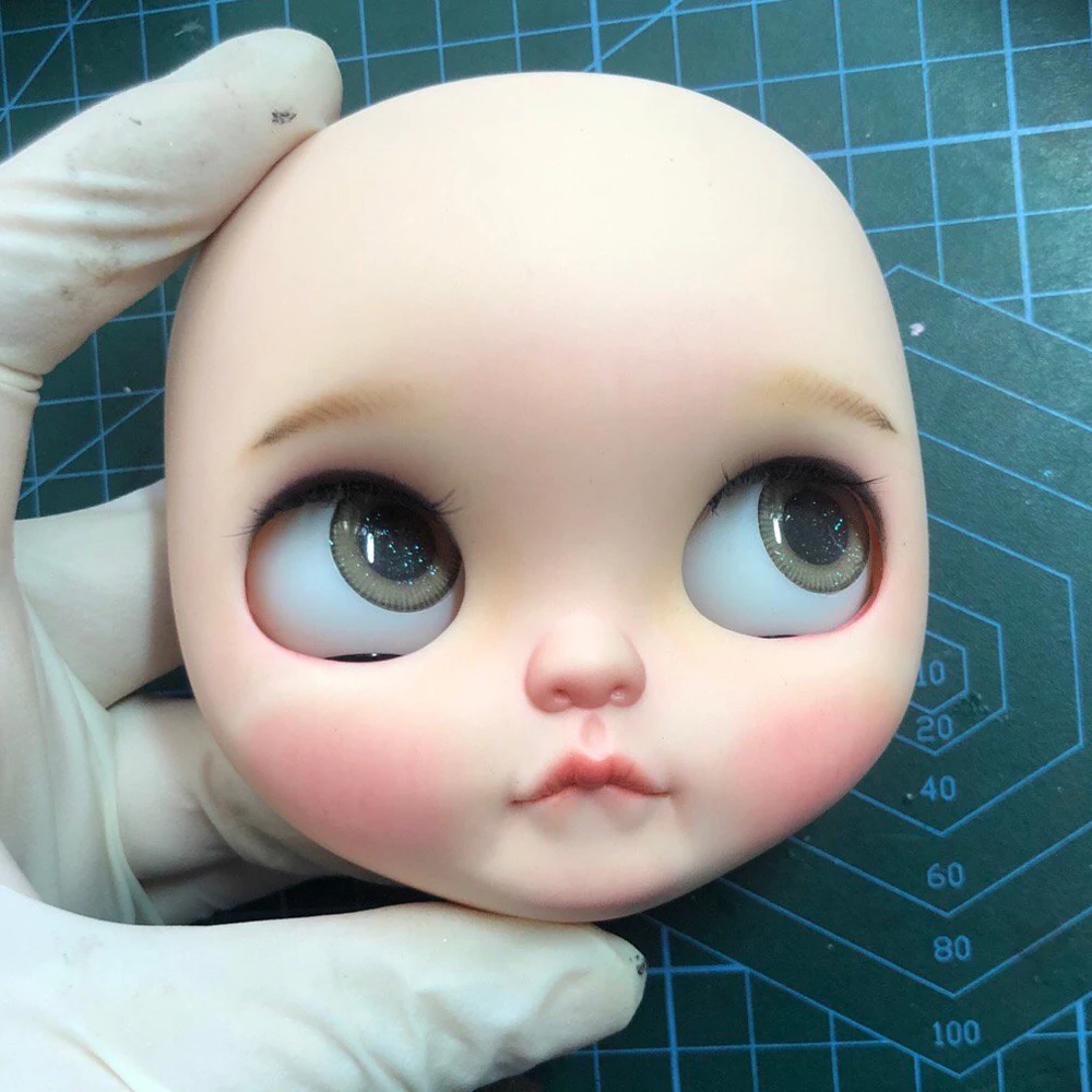 Blyth Doll Face Plate for diy your blyth makeup Including Back customization doll Nude white skin Life style 6.29.16 | Игрушки и хобби