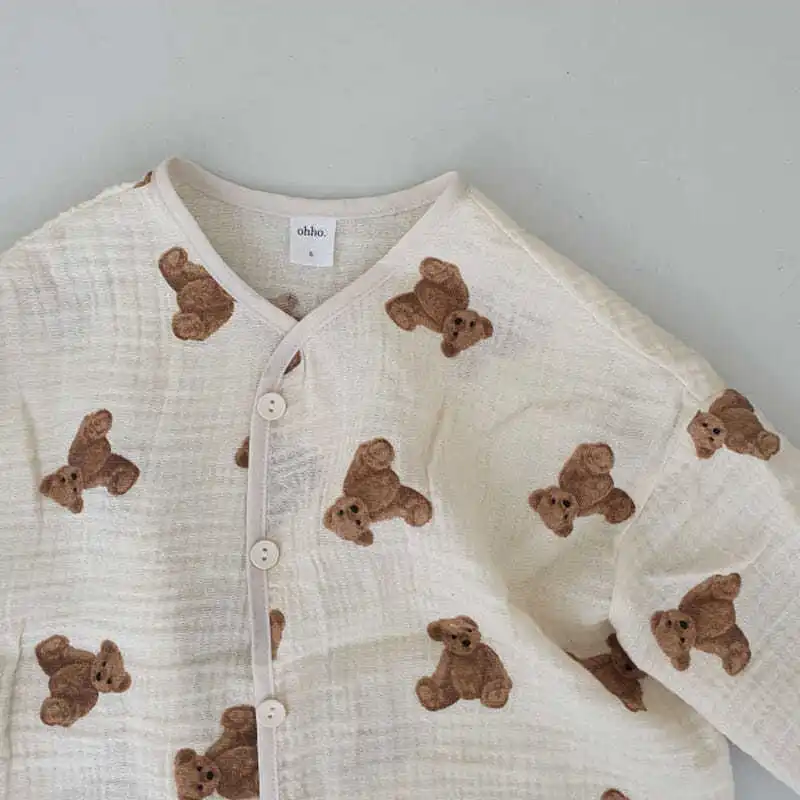 Кардиган из хлопка и льна для новорожденных мальчиков девочек | Детская одежда