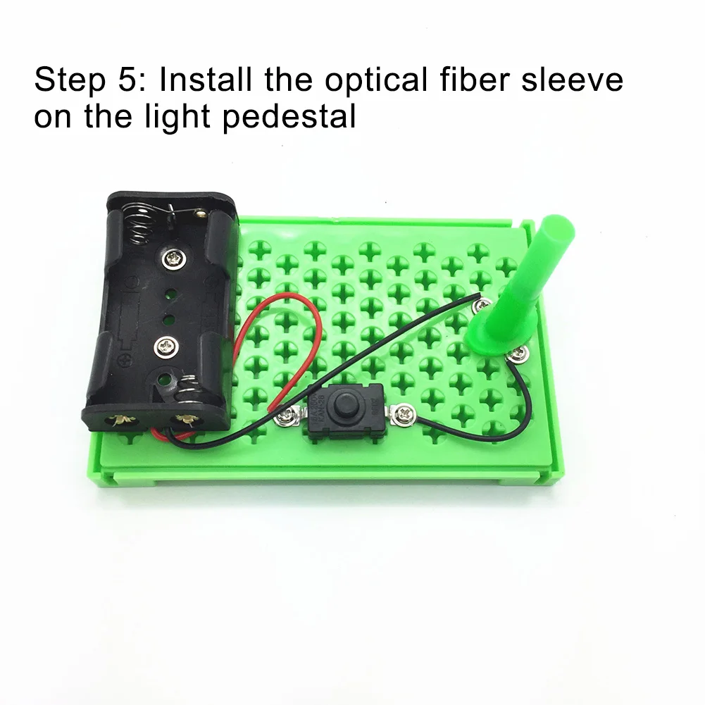 

DIY Multicolor Glowing Optic Fiber Light Science Experiment Education Kids Toy