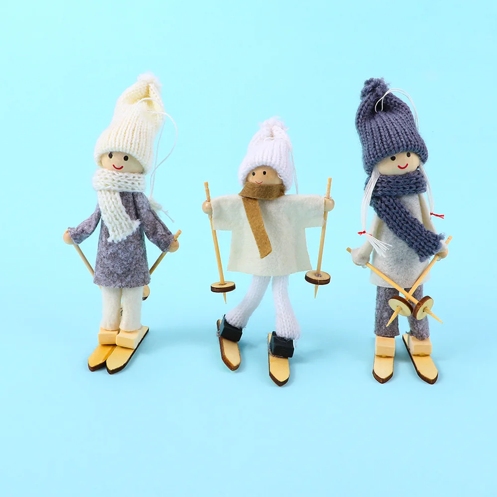 1 шт. Рождественский Ангел девочка Лыжная подвеска креативная забавная