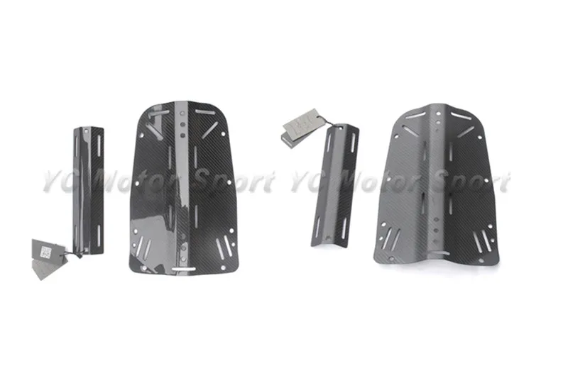 

Dry Carbon Fiber Twill Weave Glossy / Matte 2pcs Wing BCD Diving Back Plate Dive Tank Plate Cylinder Holder Tank Harness
