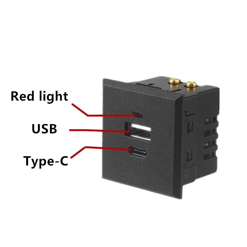 Сетевая розетка с выходом USB Type-C AC/DC 220-5 В |