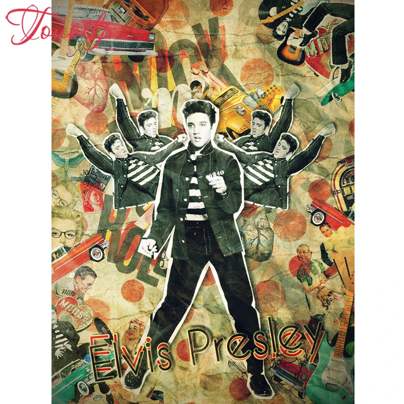 Алмазная вышивка TOUOILP 5D сделай сам мозаика ручной работы 5d картина из страз Elvis