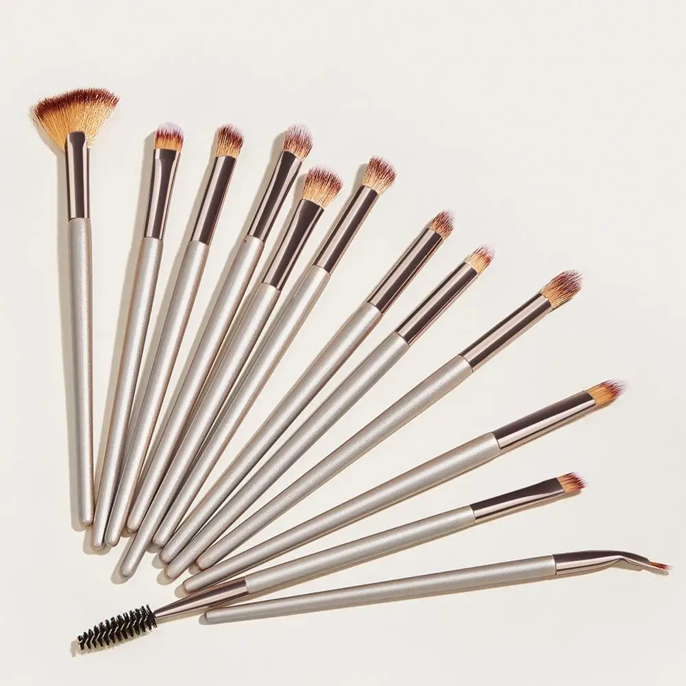 

Multi-use 12Pcs/Set Eco-friendly Foundation Eyebrow Brush Set Multifunctional Makeup Brushes Submissive for Women