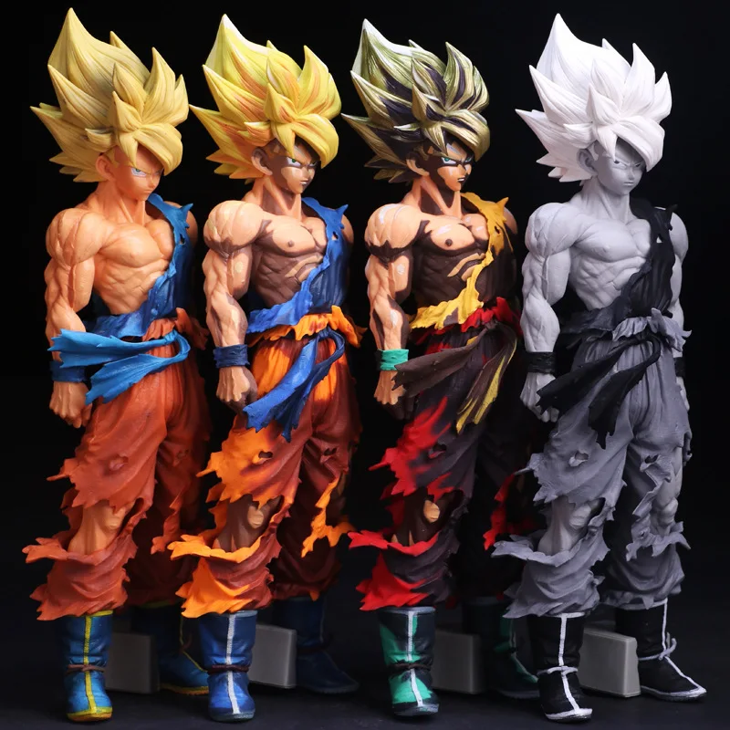 

Anime Dragon Ball Monkey King 35CM No. 55 Super Saiyan Goku Anime Characters Christmas Gifts Large Doll Model Children's Toys