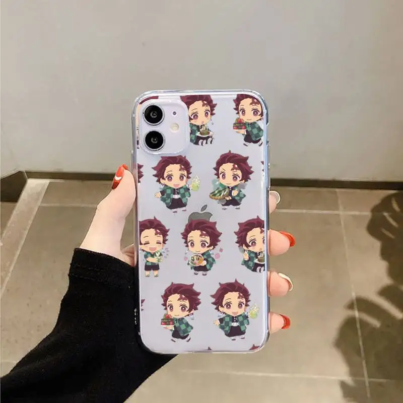 

Kamado Nezuko Kimetsu no Yaiba Phone Case Transparent soft For iphone 5 5s 5c se 6 6s 7 8 11 12 plus mini x xs xr pro max
