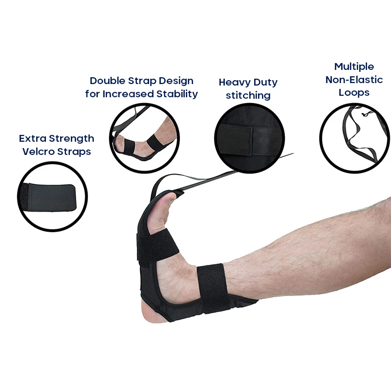 

Yoga Ligament Stretching Belt Foot Drop Stroke Hemiplegia Rehabilitation Strap Leg Training Foot Ankle Joint Correction