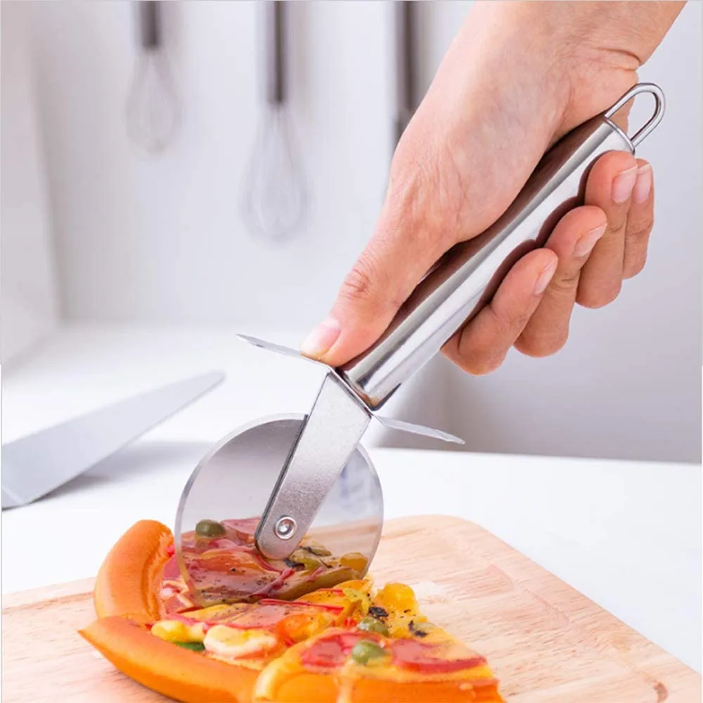 Нержавеющая сталь нож для пиццы круглой разделительный печенья макароны