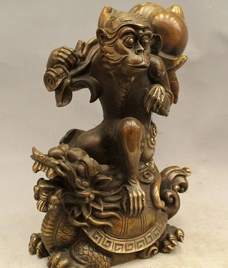 Оптовая продажа с фабрики 13 дюймов китайская Бронзовая обезьянка фотосессия