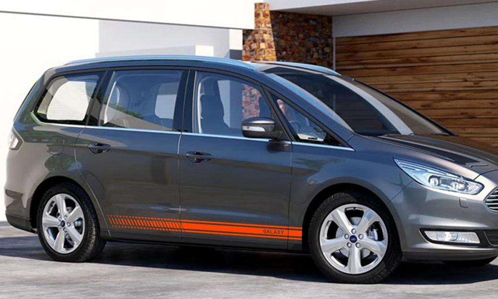 2 шт. автомобильные длинные боковые полосы наклейки для Ford Galaxy Автомобильная виниловая пленка Стайлинг украшения наклейки автомобильные принадлежности для тюнинга